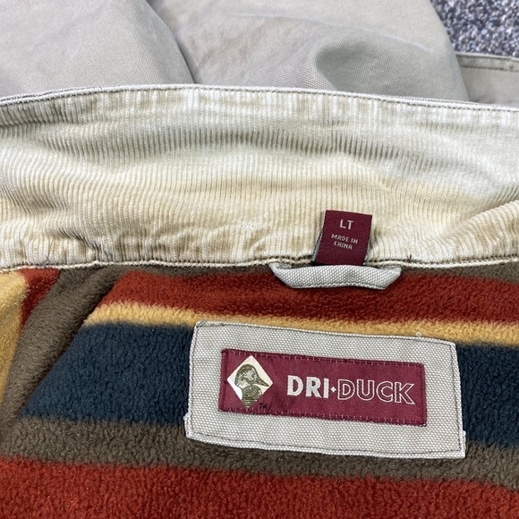 Vintage Dri Duck Frontier Fleece Lined Chore Work Wear Jacket Large Tall Grunge - Picture 8 of 11